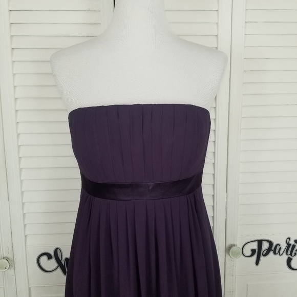 Levkoff bridesmaid chiffon dress gown - Picture 3 of 11